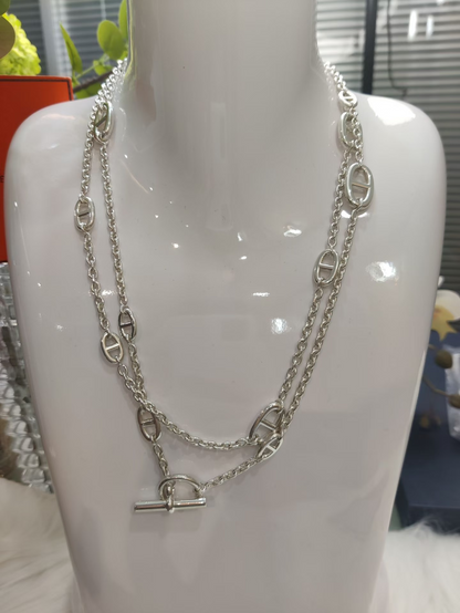 [Vintora]Classic Silver Sweater Chain