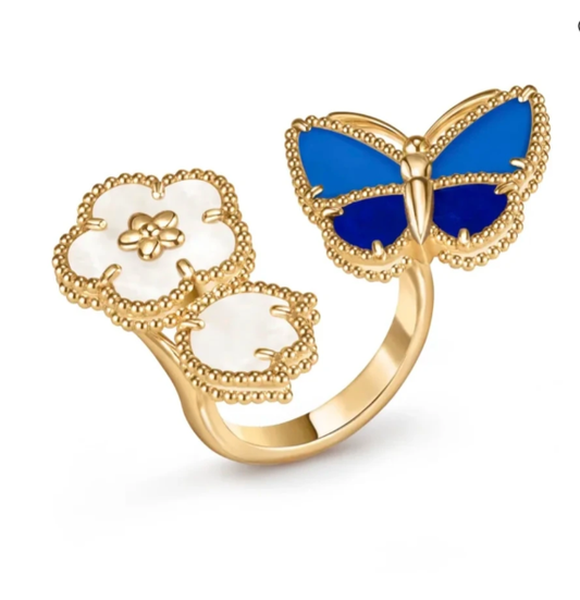 [Vintora]NEW TWIN BUTTERFLY LUCKY RING