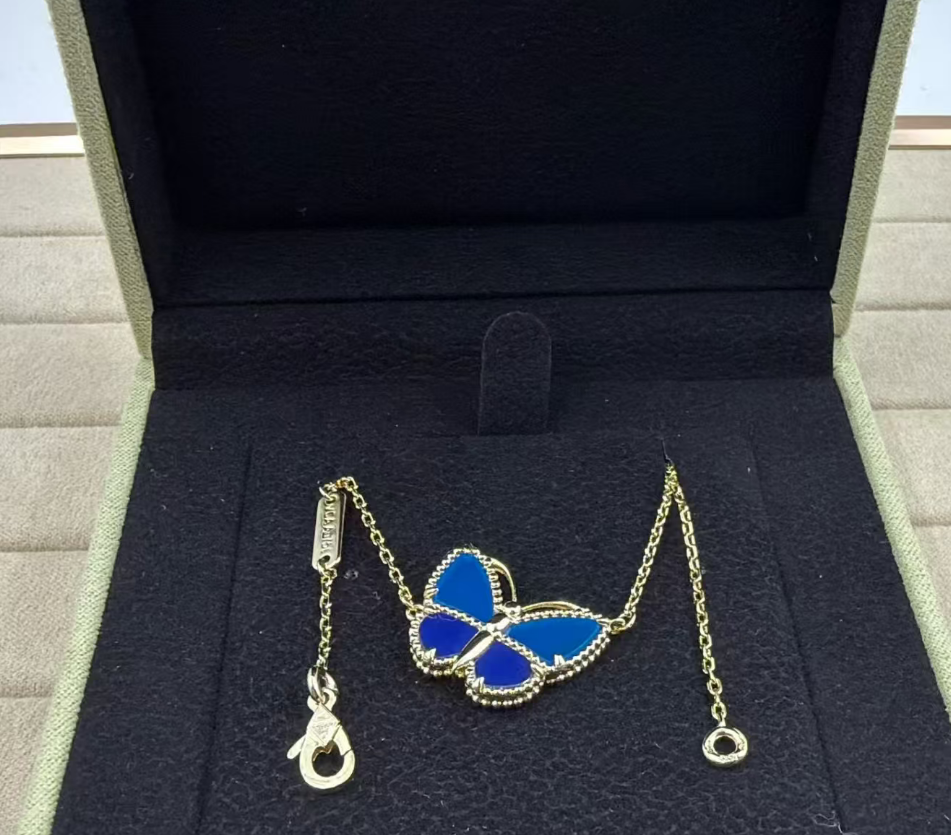 [Vintora]BUTTERFLY BLUE   NECKLACE