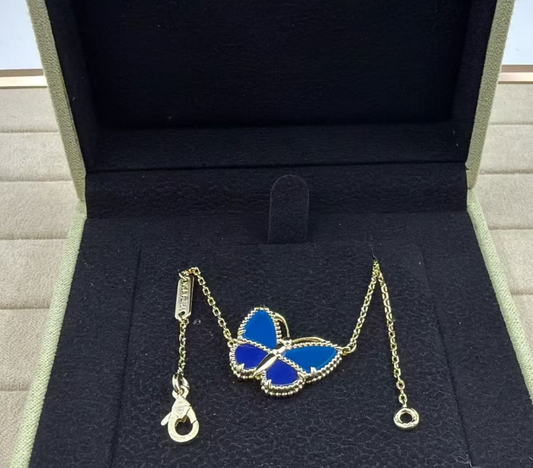 [Vintora]BUTTERFLY BLUE   NECKLACE