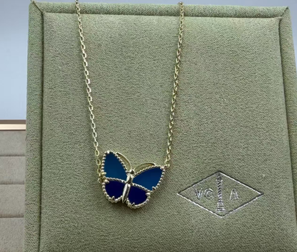 [Vintora]BUTTERFLY BLUE   NECKLACE