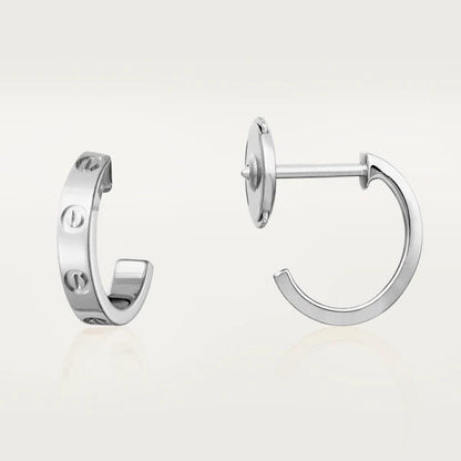[Vintora]LOVE EARRINGS 2.65MM SILVER
