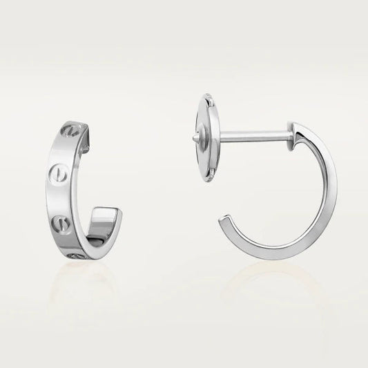[Vintora]LOVE EARRINGS 2.65MM SILVER
