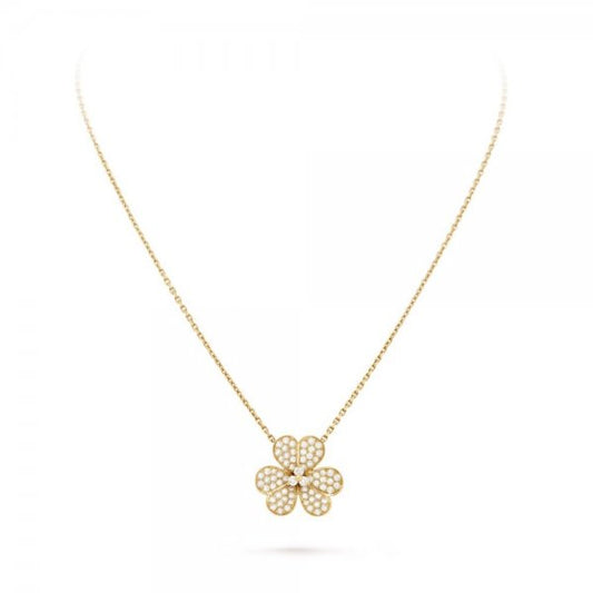 [Vintora]FLOWER DIAMOND NECKLACE