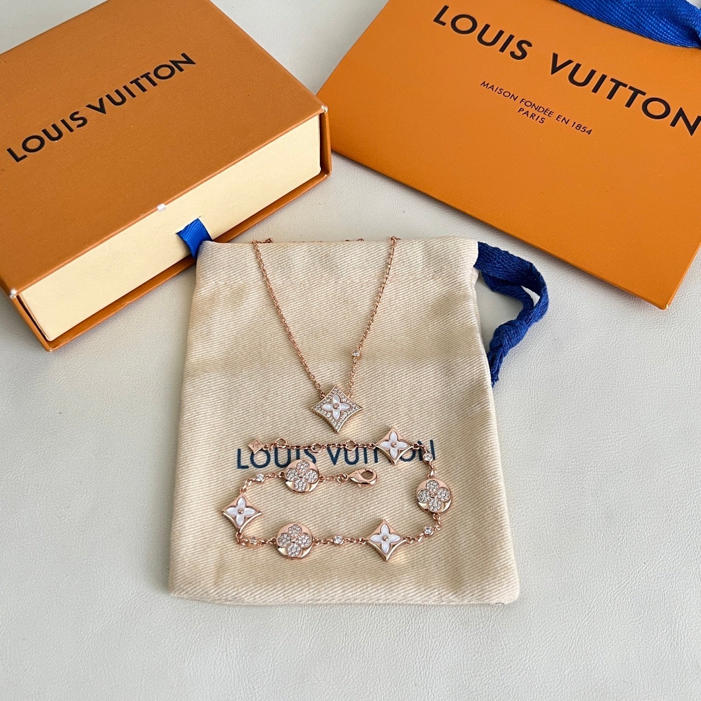[Vintora]ROSE GOLD DIAMOND NECKLACE