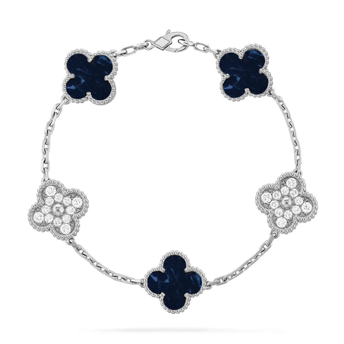 [Vintora]CLOVER 5 MOTIF PIETERSITE BRACELET COLLECTION