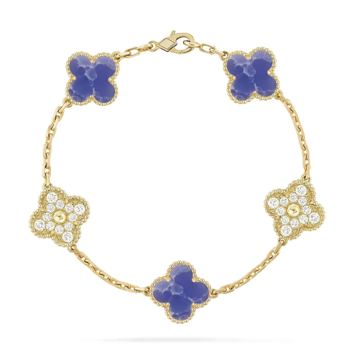 [Vintora]CLOVER 5 MOTIF BLUE VEINS BRACELET COLLECTION