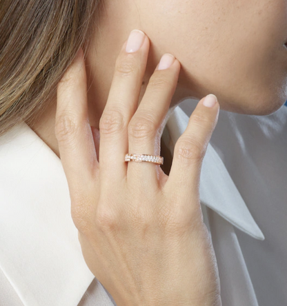 [Vintora]ALLIANCE LIENS VIDENCE PAVED DIAMOND 4MM RING