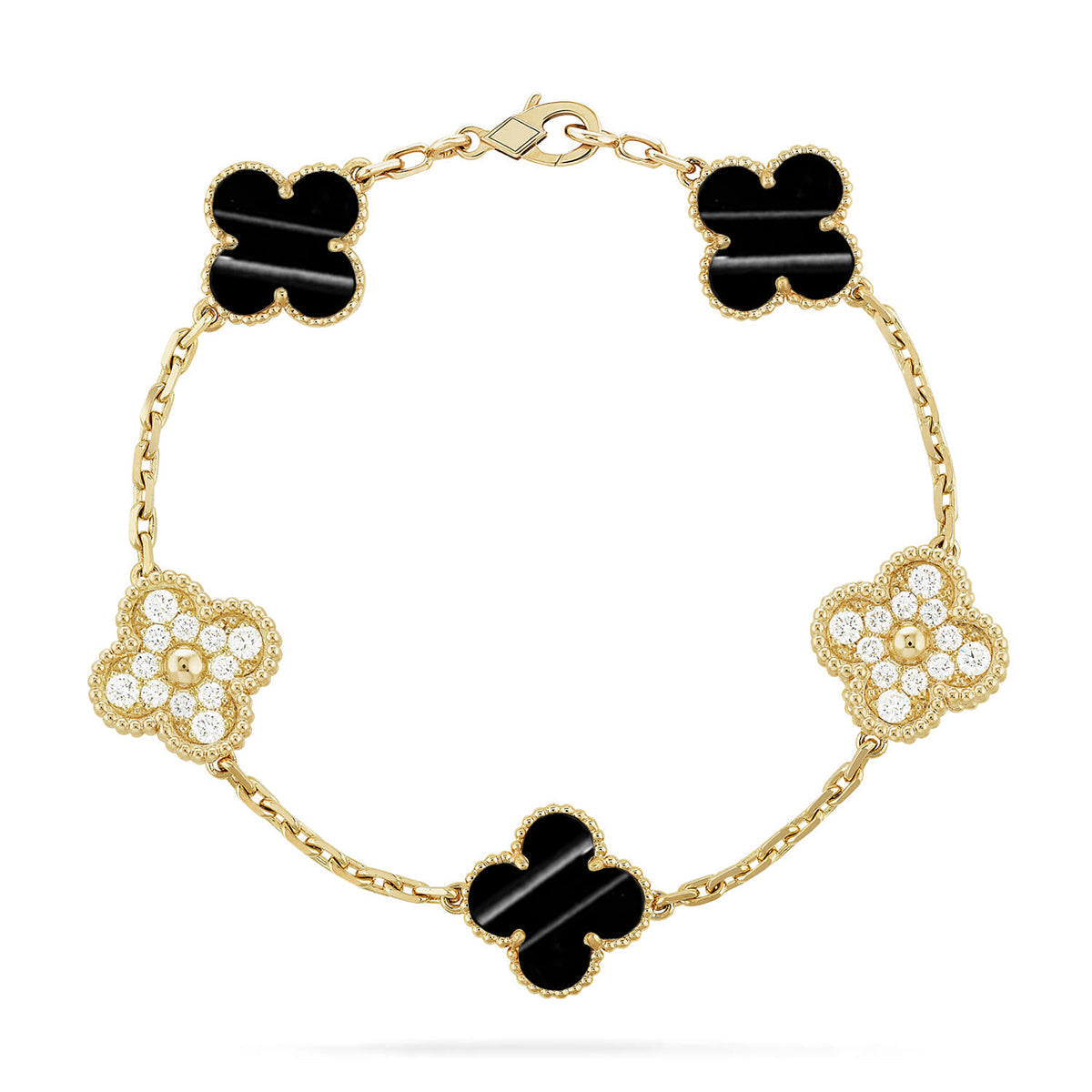 [Vintora] CLOVER 5 MOTIF PULSAR STONE BRACELET COLLECTION