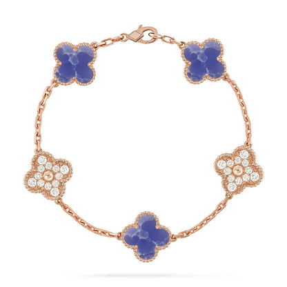 [Vintora]CLOVER 5 MOTIF BLUE VEINS BRACELET COLLECTION