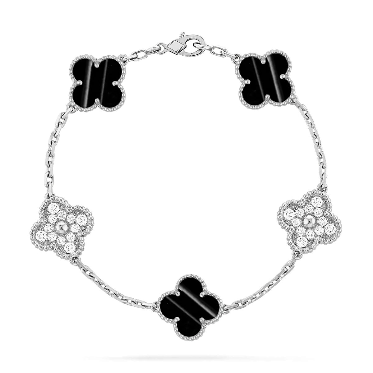 [Vintora] CLOVER 5 MOTIF PULSAR STONE BRACELET COLLECTION