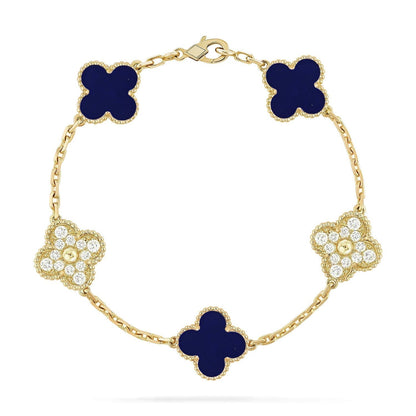 [Vintora]CLOVER 5 MOTIF LAPIS LAZULI BRACELET COLLECTION