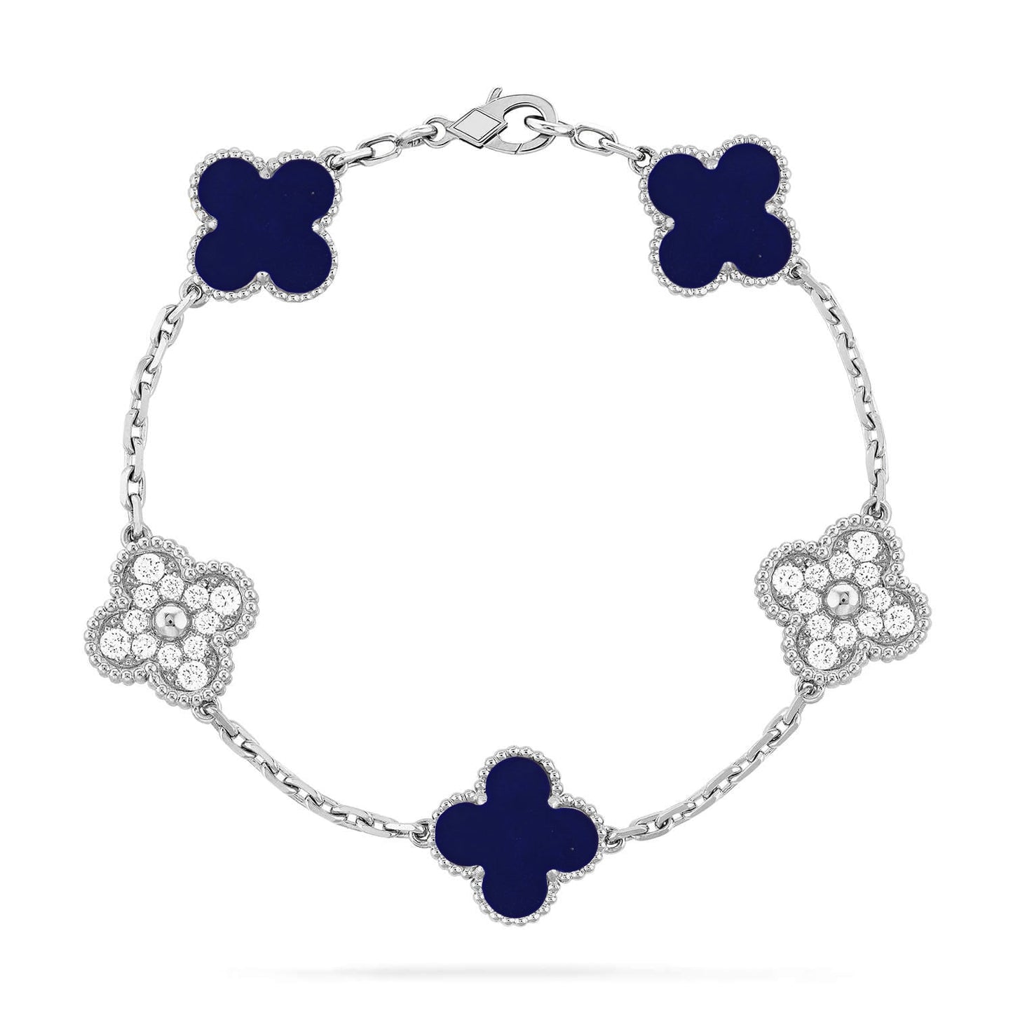 [Vintora]CLOVER 5 MOTIF LAPIS LAZULI BRACELET COLLECTION