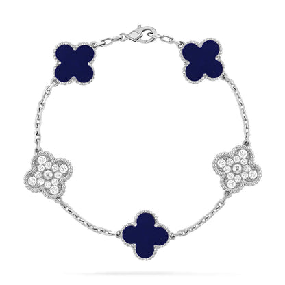 [Vintora]CLOVER 5 MOTIF LAPIS LAZULI BRACELET COLLECTION
