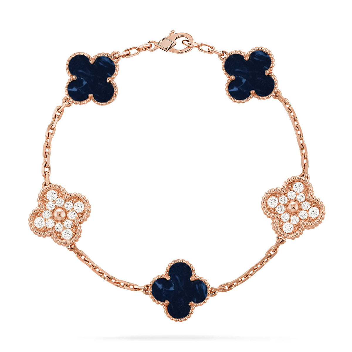 [Vintora]CLOVER 5 MOTIF PIETERSITE BRACELET COLLECTION