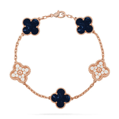 [Vintora]CLOVER 5 MOTIF PIETERSITE BRACELET COLLECTION