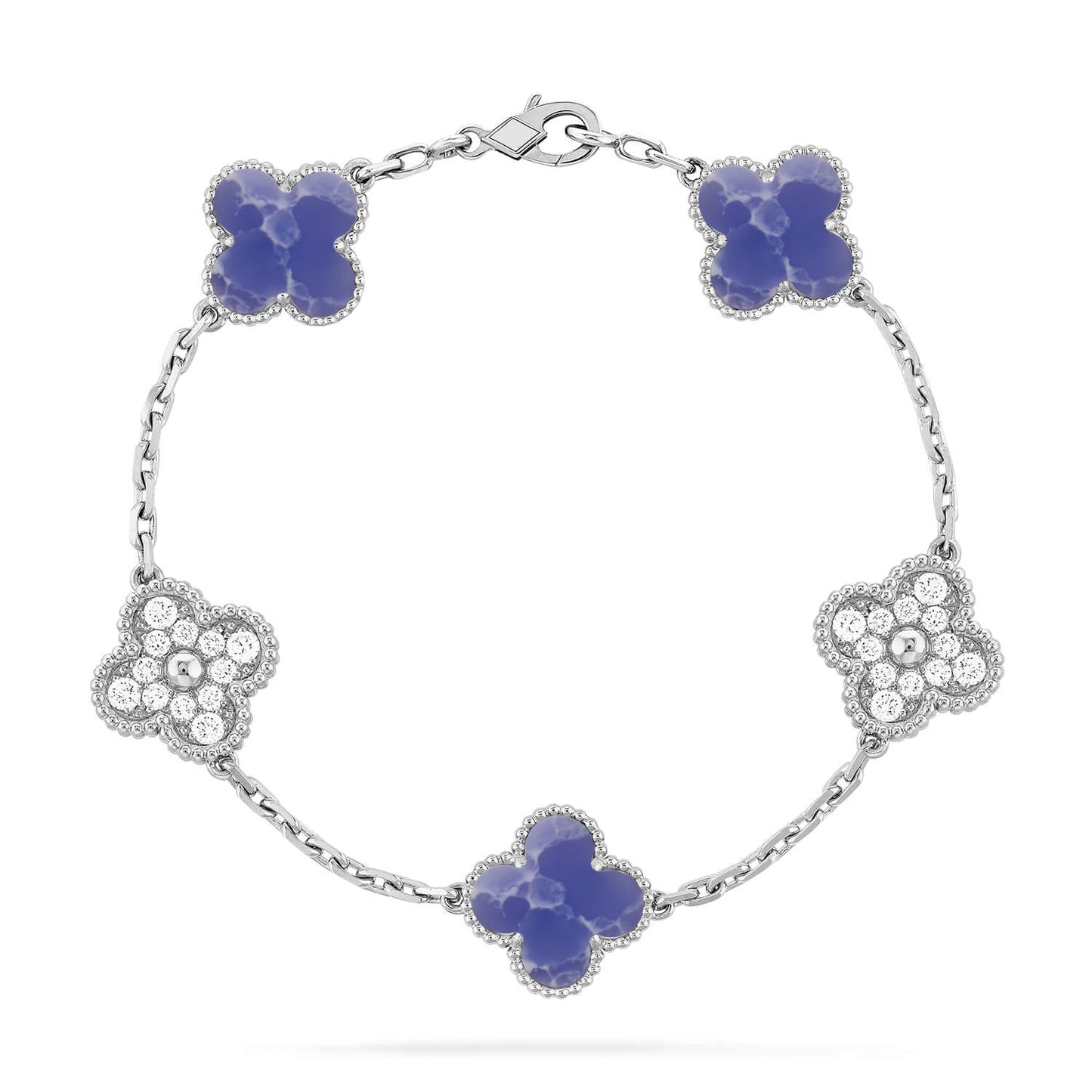 [Vintora]CLOVER 5 MOTIF BLUE VEINS BRACELET COLLECTION
