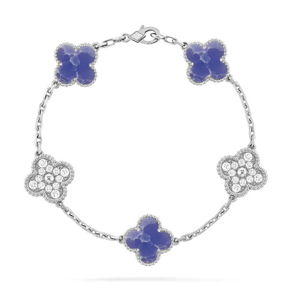 [Vintora]CLOVER 5 MOTIF BLUE VEINS BRACELET COLLECTION