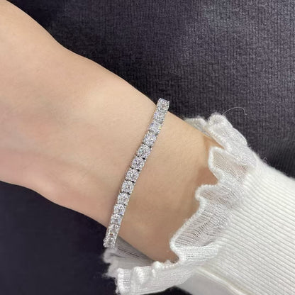 [Vintora jewelrys]TENNIS BRACELET WITH FULL DIAMOND SETTING