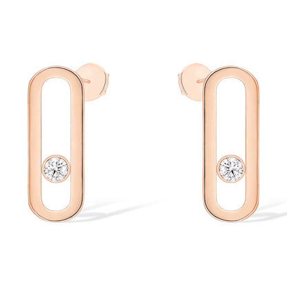 [Vintora]MOVE UNO SMALL 1 DIAMOND EARRINGS