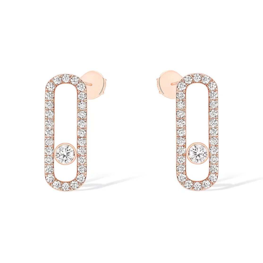 [Vintora]MOVE UNO STUD DIAMOND PAVED EARRINGS
