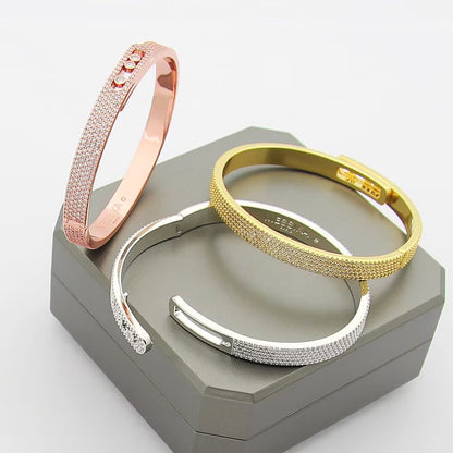 [Vintora]Move Noa Full Pavé Diamond Bangle Bracelet