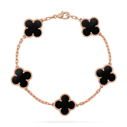 [Vintora] CLOVER 5 MOTIF ONYXS BRACELET COLLECTION