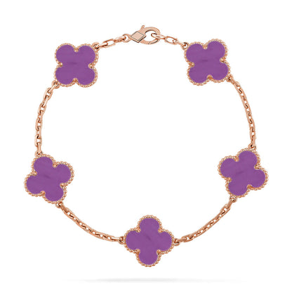 [Vintora] CLOVER 5 MOTIF VIOLET BRACELET COLLECTION