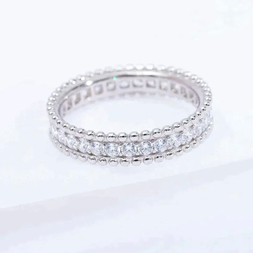 [Vintora]PERLEE DIAMOND SILVER RING