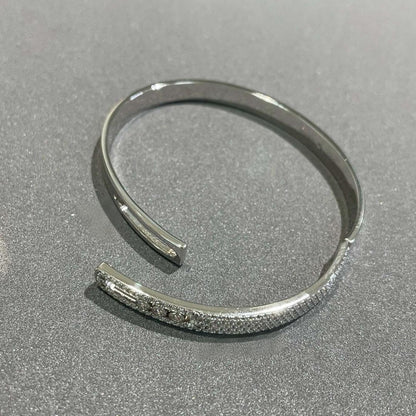 [Vintora]Move Noa Rose Gold Pavé Diamond Bangle Bracelet