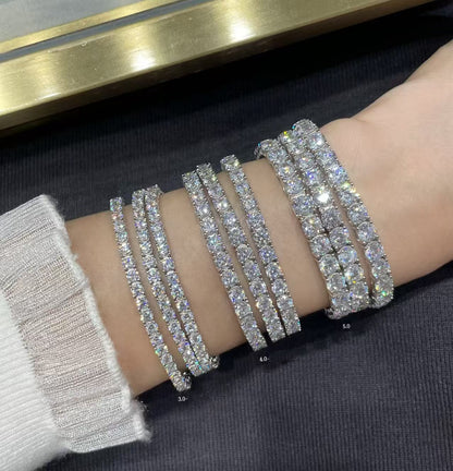 [Vintora jewelrys]TENNIS BRACELET WITH FULL DIAMOND SETTING