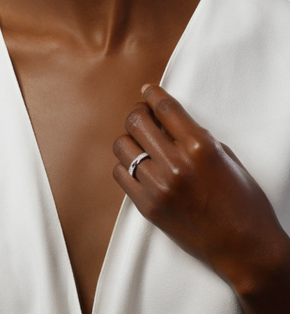 [Vintora]ALLIANCE LIENS VIDENCE PAVED DIAMOND 4MM RING