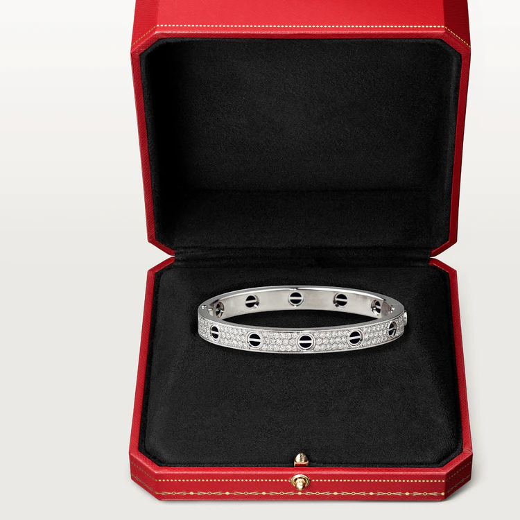 [Vintora]LOVE BRACELET 6.1MM DIAMOND-PAVED CERAMIC