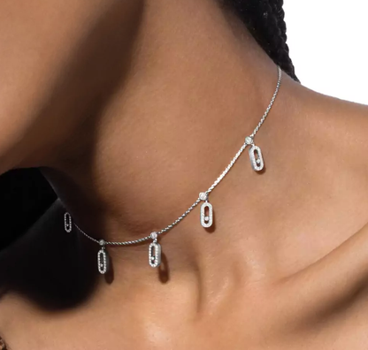 [Vintora]MS DIAMOND PENDANT NECKLACE