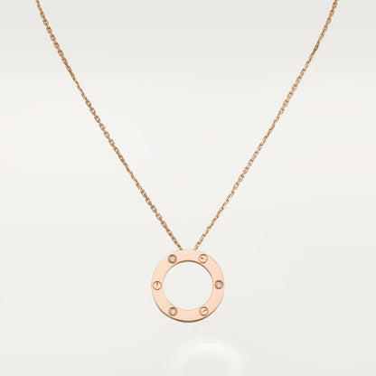 [Vintora]LOVE NECKLACE 16MM 3 DIAMONDS