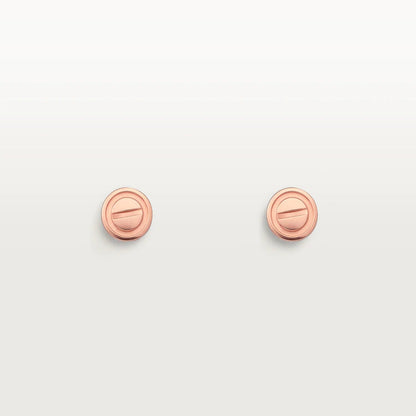 [Vintora]LOVE EARRINGS PINK GOLD 10MM