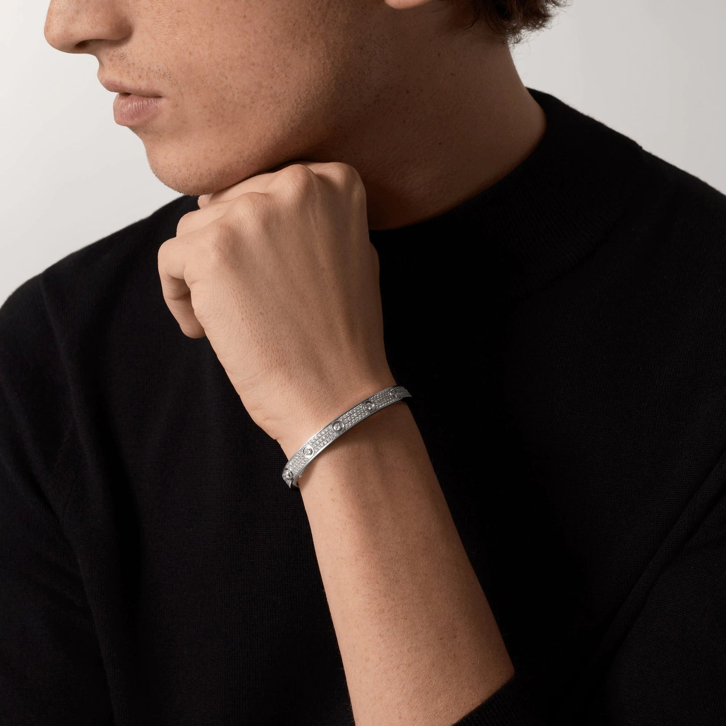 [Vintora]LOVE BRACELET 6.1MM DIAMOND-PAVED 10 BIG DIAMONDS