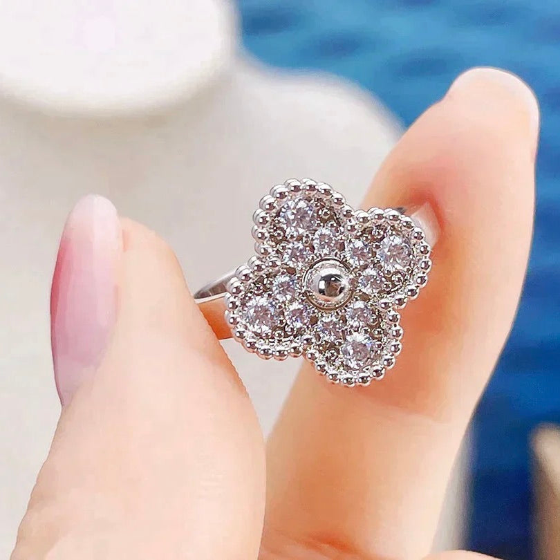 [Vintora]CLOVER DIAMOND RING
