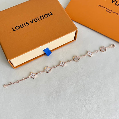 [Vintora]SIX FLOWERS PINK GOLD DIAMOND BRACELET