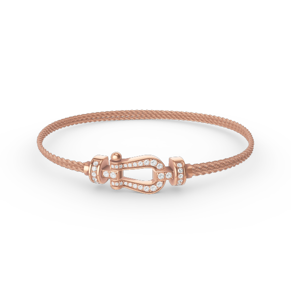 [Vintora]FORCE SMALL HORSESHOE  DIAMOND CHAIN ROPE BRACELET