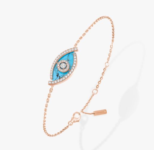 [Vintora]M LUCKY EYE TURQUOISE Vintora GOLD BRACELET