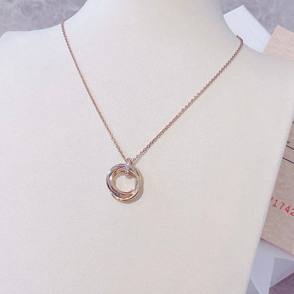[Vintora]TRINITY NECKLACE GOLD  DIAMONDS
