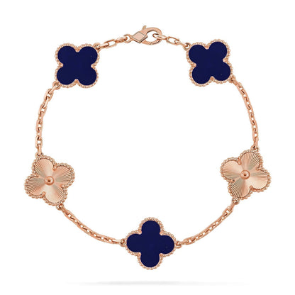 [Vintora]CLOVER 5 MOTIF LAPIS LAZULI BRACELET COLLECTION