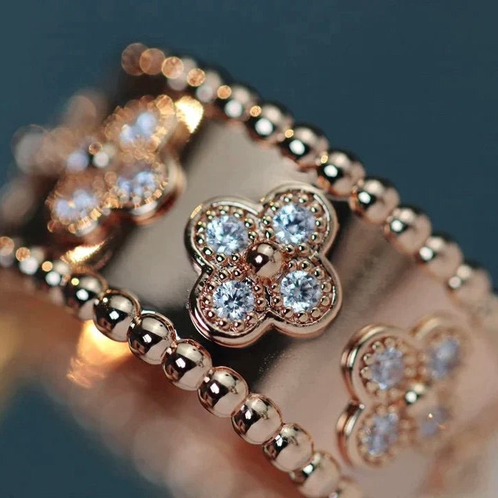 [Vintora]CLOVER KALEIDOSCOPE RING 10MM