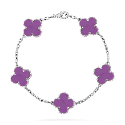 [Vintora] CLOVER 5 MOTIF VIOLET BRACELET COLLECTION