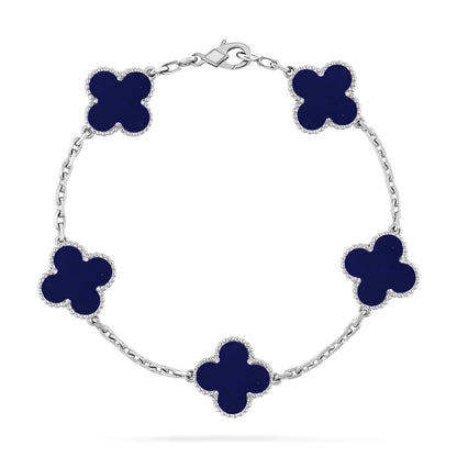 [Vintora]CLOVER 5 MOTIF LAPIS LAZULI BRACELET COLLECTION