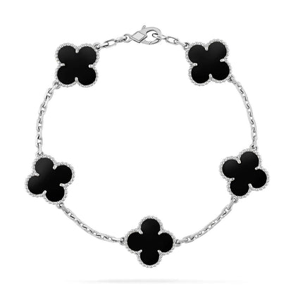 [Vintora] CLOVER 5 MOTIF ONYXS BRACELET COLLECTION