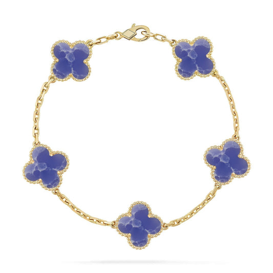 [Vintora]CLOVER 5 MOTIF BLUE VEINS BRACELET COLLECTION
