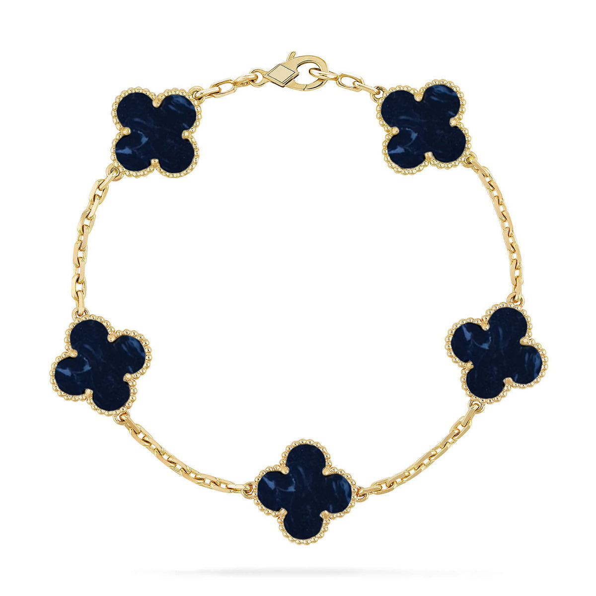 [Vintora]CLOVER 5 MOTIF PIETERSITE BRACELET COLLECTION