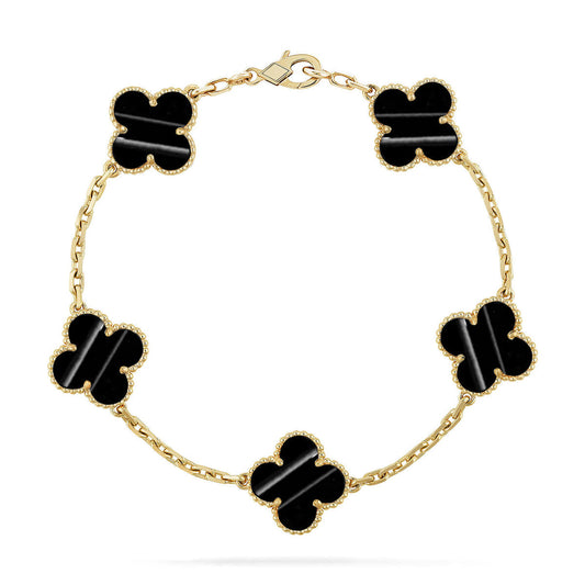 [Vintora] CLOVER 5 MOTIF PULSAR STONE BRACELET COLLECTION